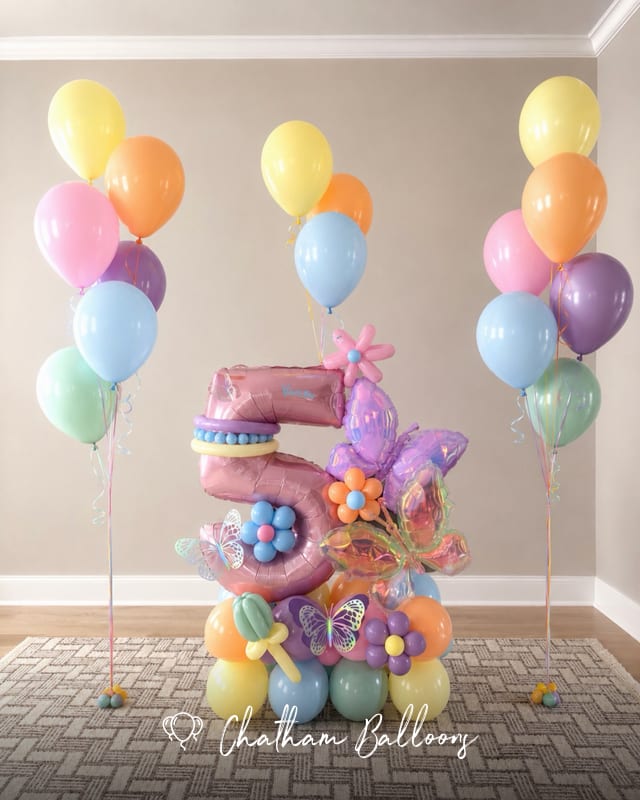 Vivian is 5! 🌷 🦋