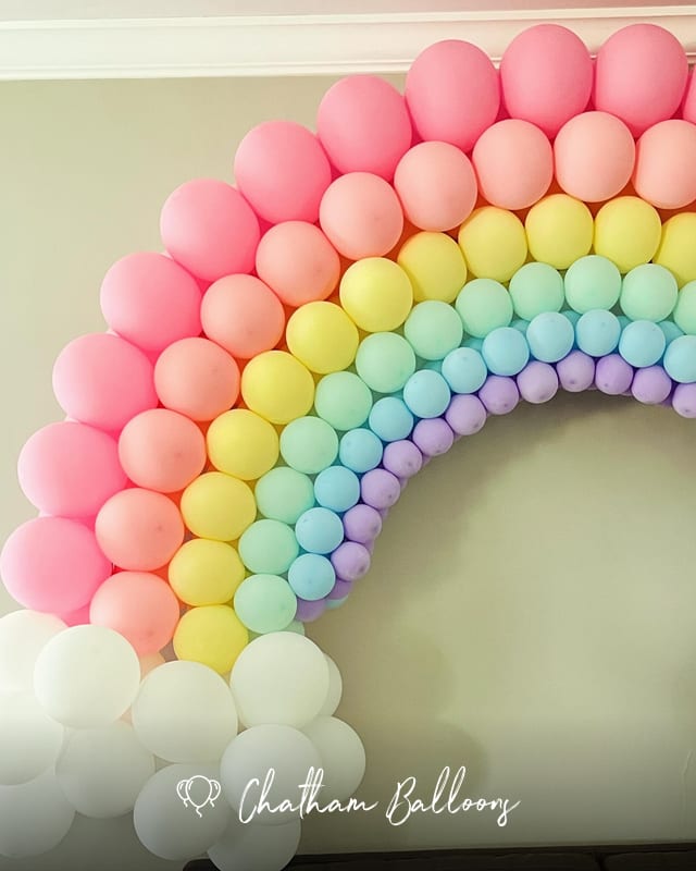 Rainbow made out of balloons?